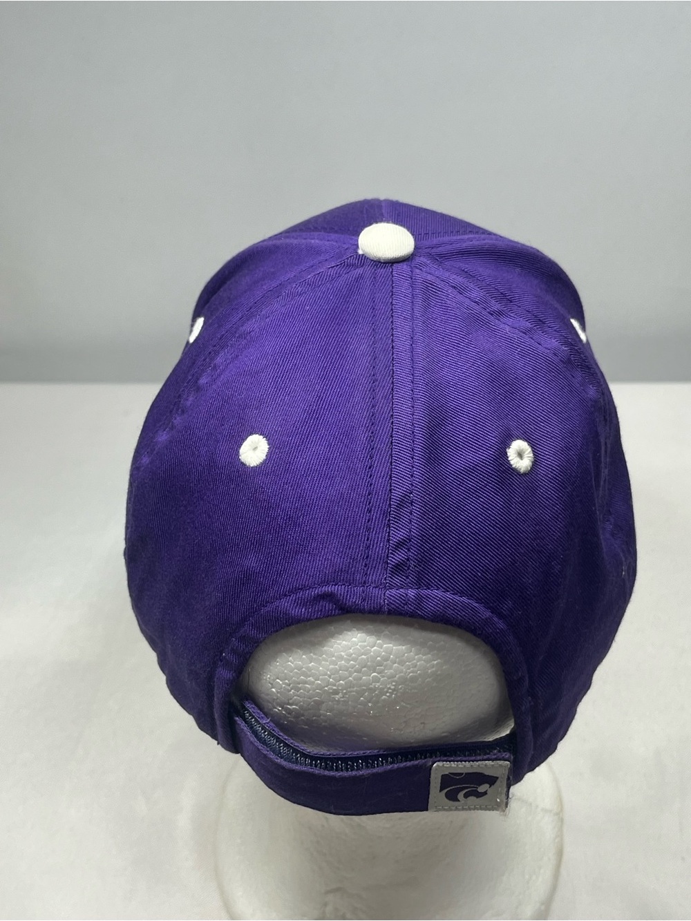 Captivating Headwear Kansas State Wildcats Purple Cap Hat w/Adjustable Strap - Picture 5 of 9